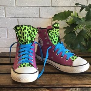 childrens leopard print converse